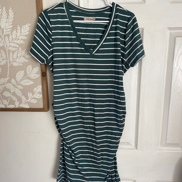 Striped Maternity Dress - Picture 1 of 4